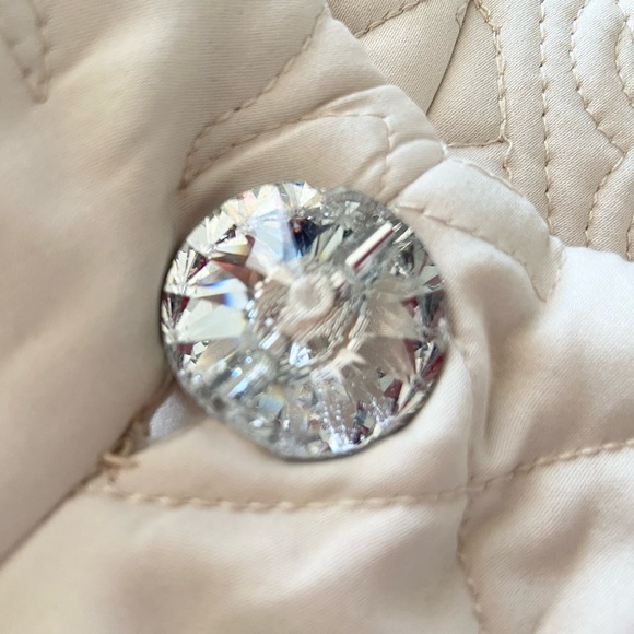 Vintage Inspired Satin Coat *Medium* Quilted Formal Wedding Bridal Evening Coat - Picture 9 of 10